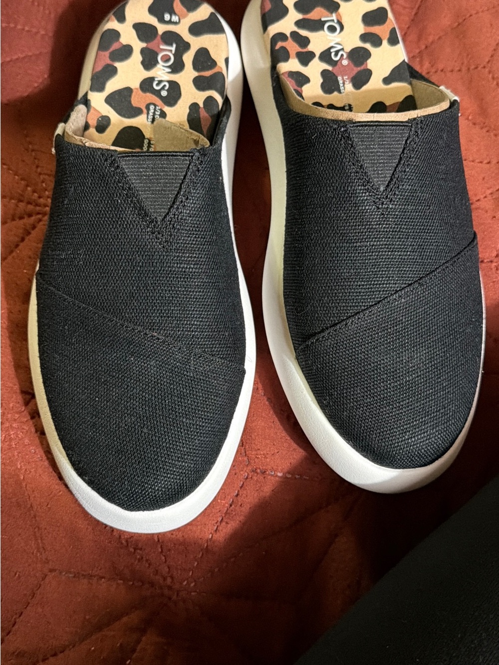 TOMS  Black Slip-On Casual Sneakers